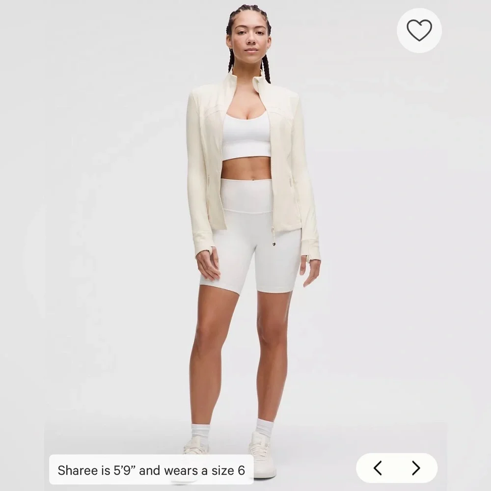 NWT Lululemon Nulu Cropped Define Jacket in Light Ivory Size 6 - Picture 5 of 15
